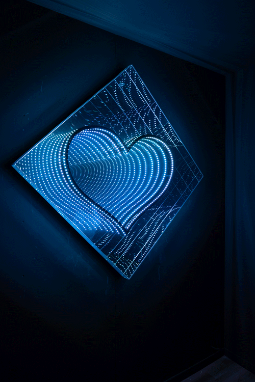 Téléviseur miroir gamme mirois infinis modèle Flying Love - Hymage