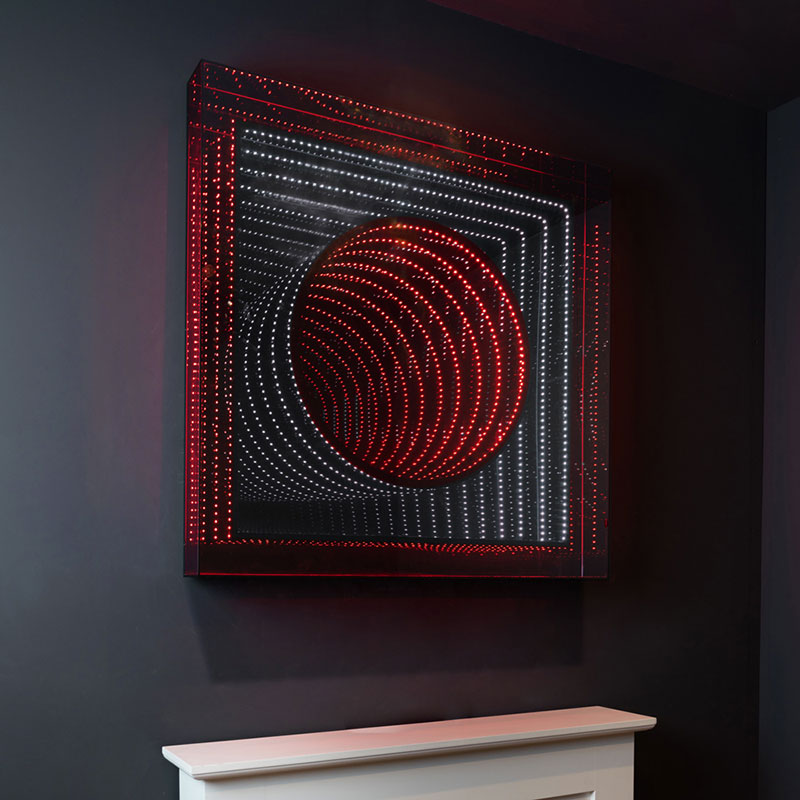 Téléviseur miroir gamme mirois infinis modèle Ring Infinity - Hymage