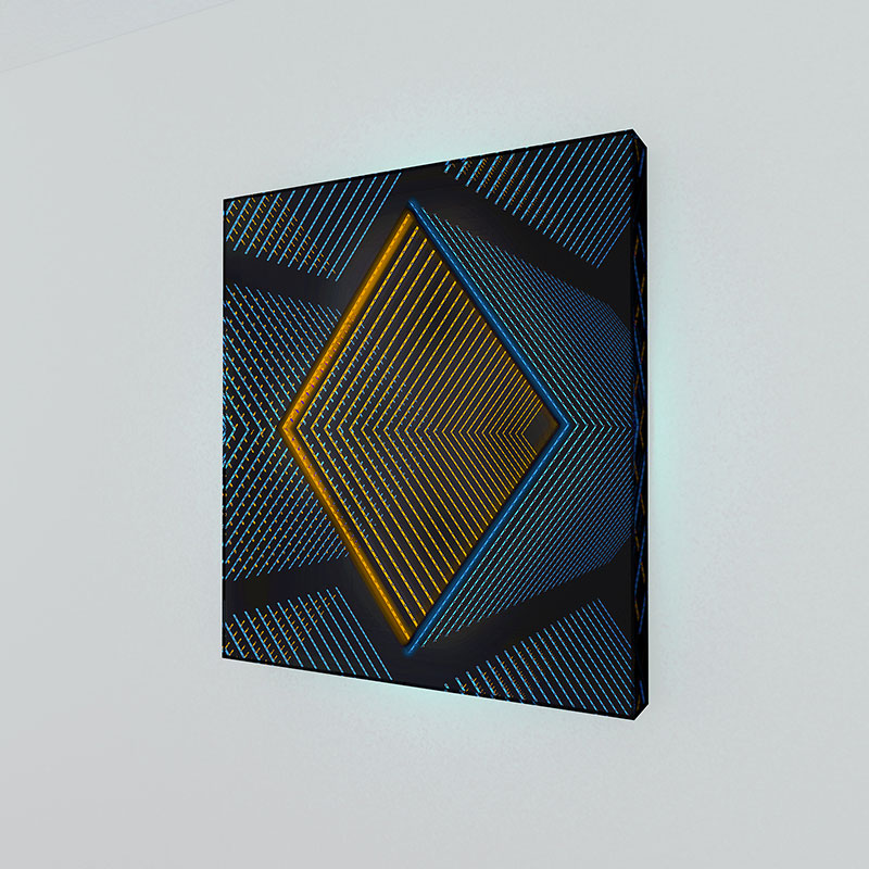 Téléviseur miroir mirois infinis modèle Tunnel V4 - Hymage