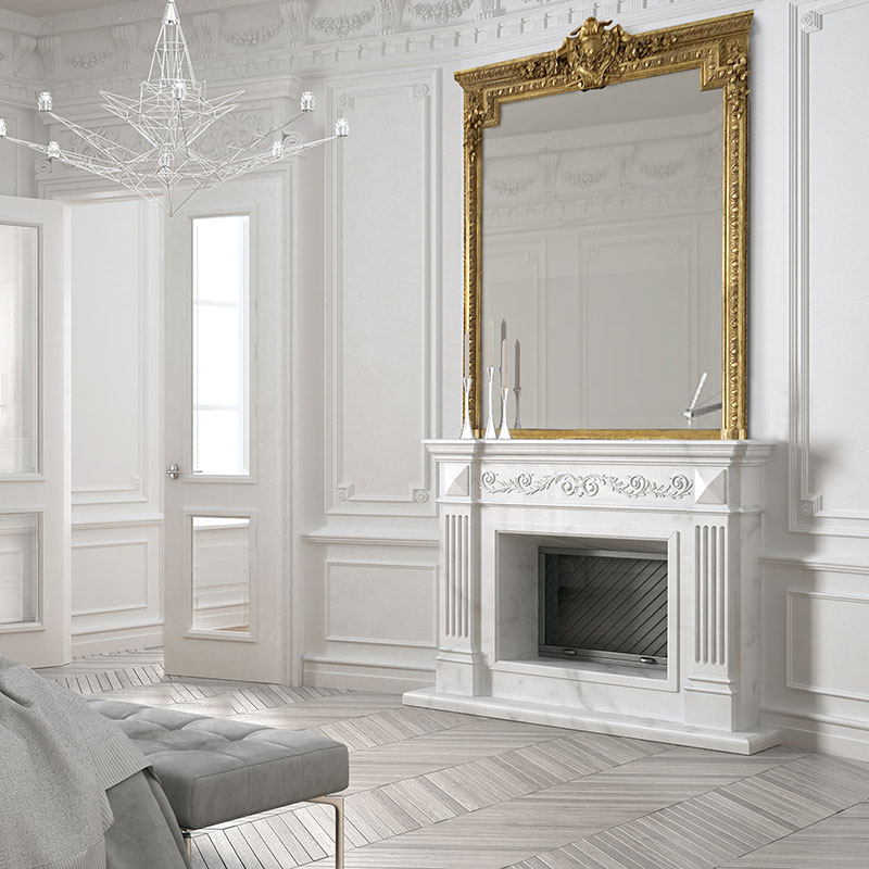 Téléviseur miroir gamme chambre modèle Haussmann - Hymage