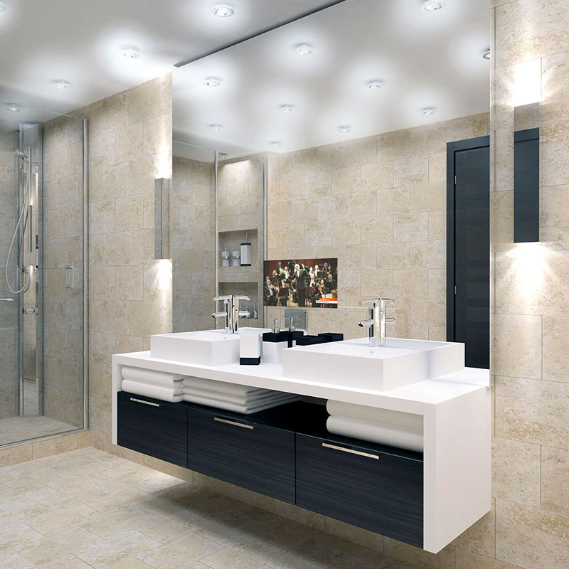 Bathroom mirror TV model DTF-2202