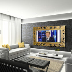 Eclipse living room mirror TV - Hymage