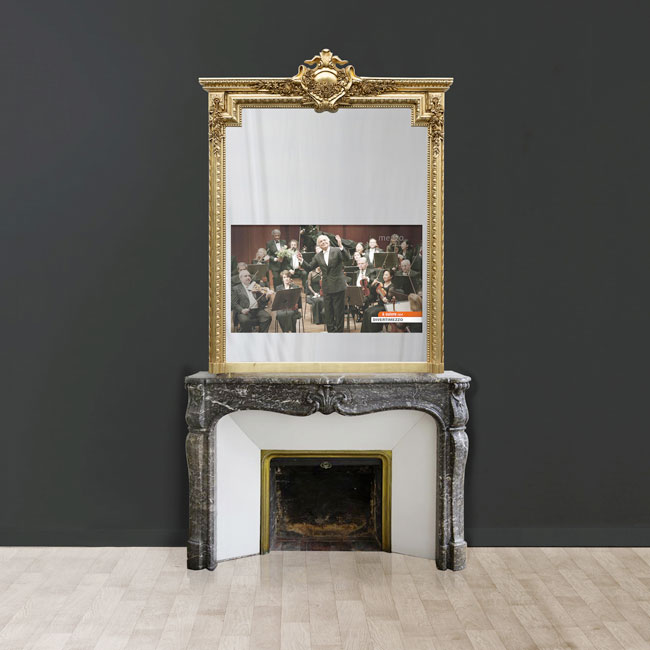 Louis XVI mirror television - Hymage