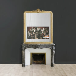 Louis XVI_e mirror TV with overmantels - Hymage