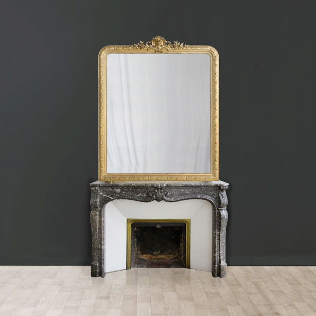 Louis XVI_e mirror television set with overmantels - Hymage