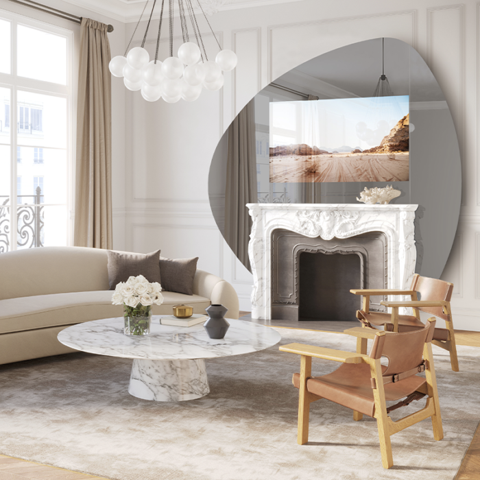 Mirror TV living room model Dome