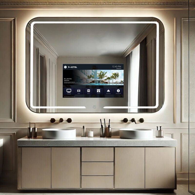 Miroir tactile connecté H12