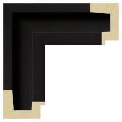 Mirror TV frame Dibond Black black, Gamme Best