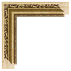Mirror TV frame Alhambra Gold Slim gold, Gamme B