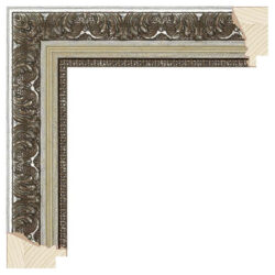 Mirror TV frame Trianon Silver silver / ivory, Gamme B