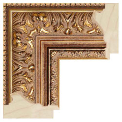 Mirror TV frame Colonna Gold gold / red, Gamme B